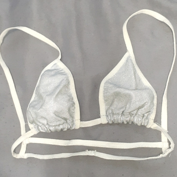 American Apparel Other - AA Silver Leather Bralette